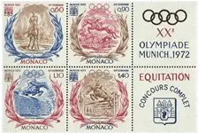 Monaco 1972 - YT 890-893 + label - Postfris Szybka dostawa