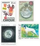 Popularny Monaco 1982-1991 - YT 1338+1425+1550+1761 - Postfris