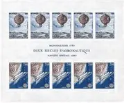 Monaco 1983 - YT BF 25 (5x1365a-5x1366a) - Postfris souvenirvelletje Oferta limitowana