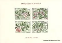 Darmowa dostawa Monaco 1986 - YT BF 36 (1557-1560) - Postfris souvenirvelletje
