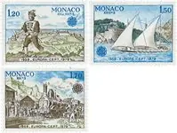 Zwrot pieniędzy Monaco 1979 - YT 1186a-1188a - Postfris