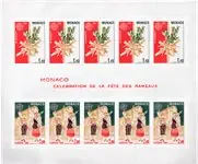 Monaco 1981 - YT BF 19 (5x1273-5x1274) - Postfris souvenirvelletje Szybka dostawa