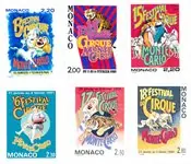 Premium Monaco 1987-1994 - YT 1596, 1659, 1703, 1753, 1854, 1923 - Postfris