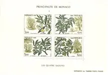 Monaco 1988 - YT BF 43 (1651-1654) - Postfris souvenirvelletje Ostatnia szansa