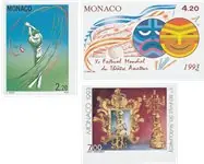 Monaco 1993 - YT 1869, 1873, 1874 - Postfris Ekspresowa dostawa