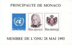 Ostatnia szansa Monaco 1993 - YT BF 62 (1885-1887) - Postfris souvenirvelletje