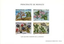 Zwrot pieniędzy Monaco 1996 - YT BF 74 (2072-2075) - Postfris souvenirvelletje