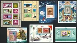 Popularny Mongolië 1977 + 1979 + 1981 + 1984 + 1994 + 1996 -7 velletjes - Postfris