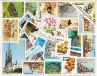 Tani Namibië - 65 verschillende postzegels