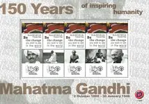 Namibië - Mahatma Gandhi - Postfris speciaal velletje Kup teraz