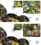 Autentyczny Nederland -Beleef de Natuur 2025: Vlinders van St. Eustachius - 2 FDCs