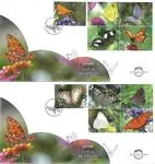 Autentyczny Nederland - Beleef de natuur: Vlinders Bonaire - FDC 874 a/b - Twee FDCs