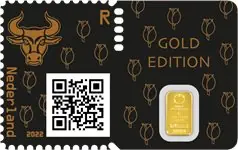 Nederland - Gouden cryptozegel 2022 Stier - Gouden editie, bull Wysoka jakość