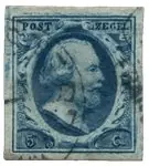 Nederland 1852 - NVPH 1 - In luxe kwaliteit - Gebruikt Wysoka jakość