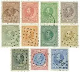 Nederland 1872 - NVPH 19-29 - Gebruikt Oryginalny