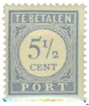 Zwrot pieniędzy Nederland 1912-1920 - Portzegels NVPH P52 - Postfris