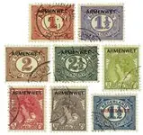 Nederland 1913 - Dienstzegels NVPH D1-D8 - Gebruikt Premium