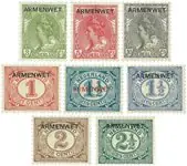 Nederland 1913 - Dienstzegels NVPH D1-D8 - Postfris Nowość