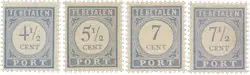 Kup teraz Nederland 1916-1920 - Portzegels NVPH P50+P52-P54 - Postfris