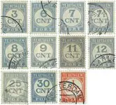 Nederland 1921-1938 - Portzegels NVPH P69-P79 - Gebruikt Najlepsza cena