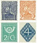 Nederland 1923 - NVPH 110-113 - Ongebruikt Nowość