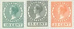 Oryginalny Nederland 1924 - NVPH 136-138 - Postfris