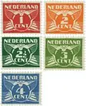 Darmowa dostawa Nederland 1924-1925 - NVPH 144-148 - Ongebruikt
