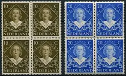 Rabat Nederland 1948 - NVPH 506-507 - Blok van 4 - Postfris