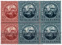 Rabat Nederland 1949 - NVPH 542-543 - Blok van 4 - Postfris