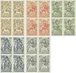Nederland 1949 - NVPH 544-548 - Blok van 4 - Postfris Nowość