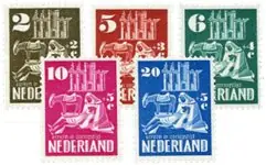 Nederland 1950 - NVPH 556-560 - Ongebruikt Popularny