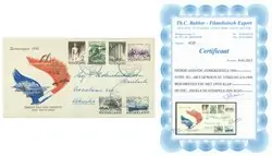 Nederland 1950 - NVPH E1  - FDC - Met adres Oferta limitowana