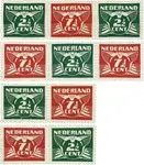 Nederland 1941 - NVPH 379a-379d - Postfris Oryginalny