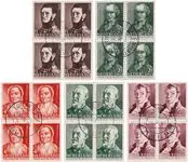 Wyprzedaż Nederland 1941 - NVPH 392-396 - Blok van 4 - Gebruikt