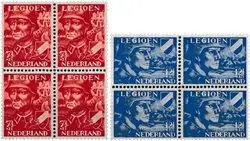 Promocja Nederland 1942 - NVPH 402-403 - Blok van 4 - Postfris
