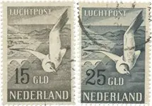 Nederland 1951 - Luchtpostzegels NVPH LP12-LP13 - Gebruikt Tani