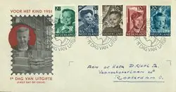 Nederland 1951 - NVPH E6 - FDC - Met adres Bezpieczna płatność