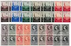 Zwrot pieniędzy Nederland 1951-1953 - Dienstzegels NVPH D27-D40 - Blok van 4 - Gebruikt