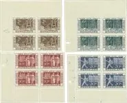 Nederland 1952 - NVPH 592-595 - Blok van 4 - Postfris Autentyczny