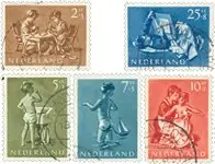 Nederland 1954 - NVPH 649-653 - Gebruikt Szybka dostawa