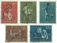 Nederland 1954 - NVPH 649-653 - Gebruikt Szybka dostawa