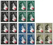 Nederland 1955 - NVPH 661-665 - Blok van 4 - Postfris Promocja