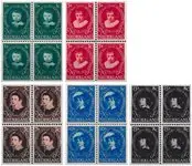 Nederland 1955 - NVPH 666-670 - Blok van 4 - Postfris Oferta