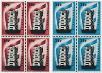 Nederland 1956 - NVPH 681-682 - Blok van 4 - Postfris Autentyczny