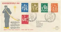 Szybka dostawa Nederland 1961 - NVPH E49 - FDC - Met adres