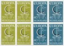 Ekspresowa dostawa Nederland 1966 - NVPH 868-869 - Blok van 4 - Postfris