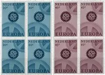 Nederland 1967 - NVPH 882-883 - Blok van 4 - Postfris Autentyczny