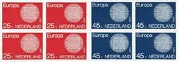 Nederland 1970 - NVPH 971-972 - Blok van 4 - Postfris Premium