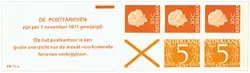 Nederland 1971 - Postzegelboekje NVPH PB 11aF - Postfris Najlepsza cena