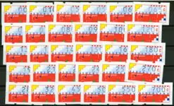 Nederland 1989 - Automaatstokken NVPH AU1-AU30 - Postfris Oryginalny